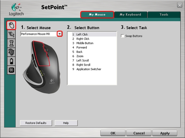 羅技滑鼠鍵盤驅動程式 Logitech SetPoint