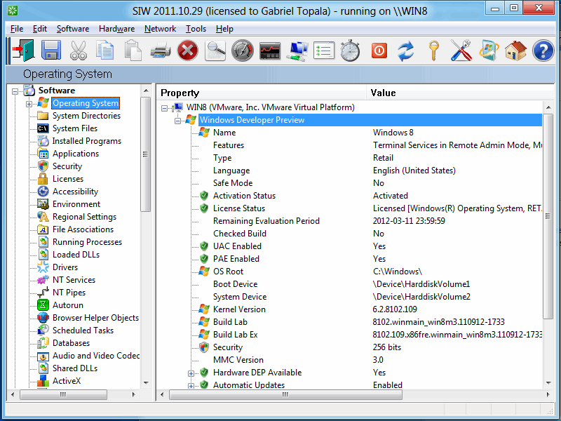 siw operating system