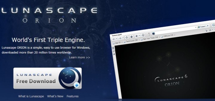 速度超快的三核心網頁瀏覽器 LunaScape瀏覽器繁體中文免安裝版