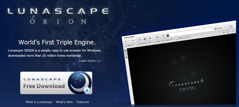 速度超快的三核心網頁瀏覽器 LunaScape瀏覽器繁體中文免安裝版