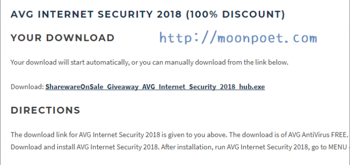 [限時免費]AVG防毒軟體2018 - AVG Internet Security 2018