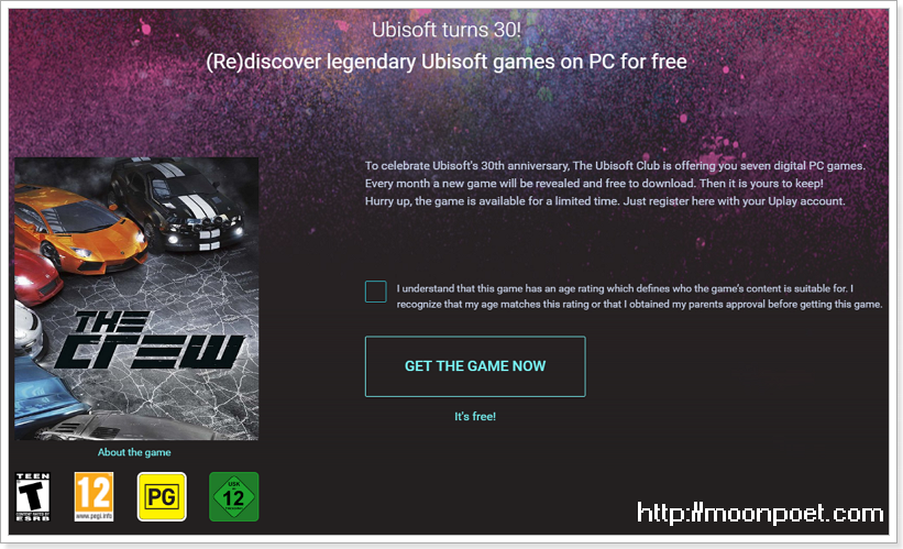 The Crew 飆酷車神下載 - UBI 30週年免費大放送