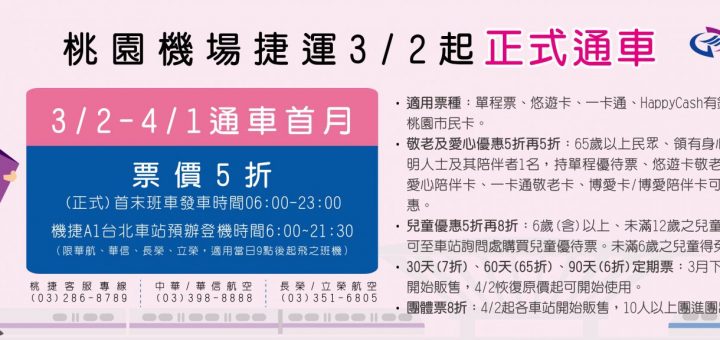 機場捷運票價優惠