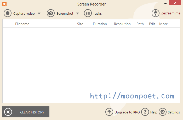 電腦畫面錄影程式 Icecream Screen Recorder