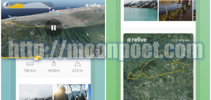 Relive 製作路跑或騎車的動態軌跡圖