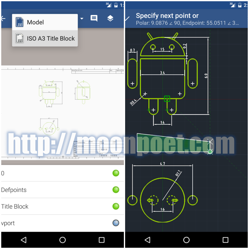GnaCAD 手機開CAD檔dwg APP