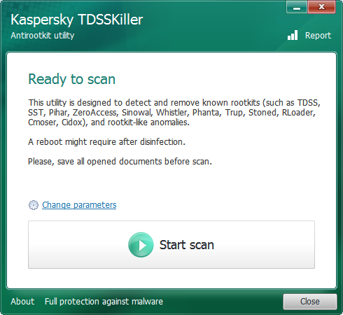 惡意軟體移除工具 Kaspersky TDSSKiller 下載