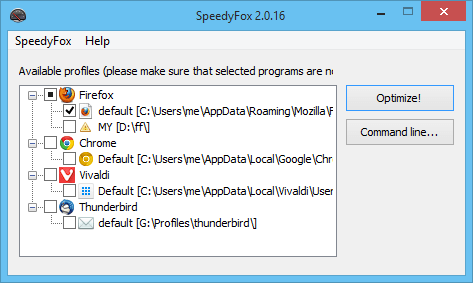 加速Chrome、Firefox、Skype等軟體執行效能 Speedyfox