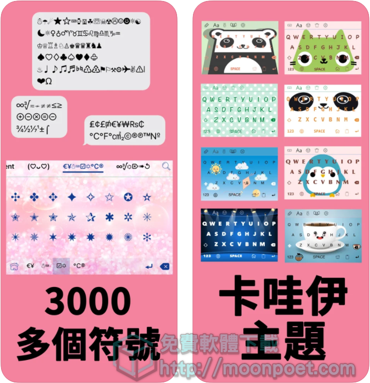 [網美必備]特殊符號產生器、可愛字體、顏文字iPhone彩色鍵盤APP