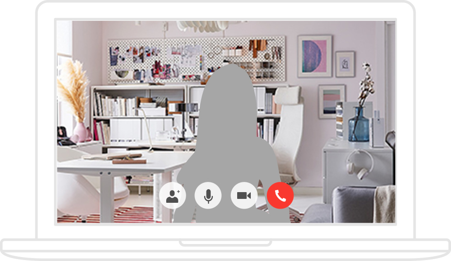 視訊背景更換圖檔 讓同事、同學以為IKEA美美的佈景就是你家