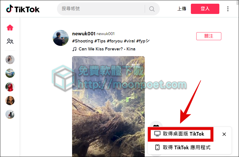 TikTok 抖音影片下載電腦網頁版浮水印去除教學