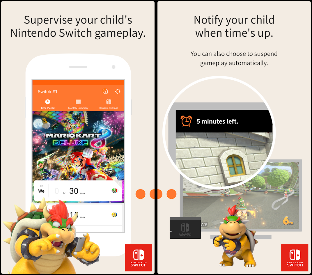 Nintendo Switch家長監控 保護家中兒童視力限制使用時間