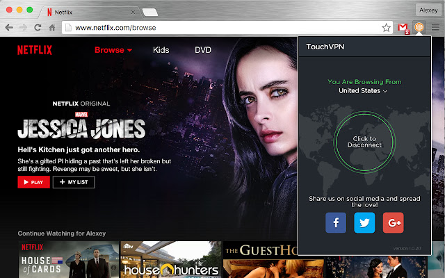 免費VPN翻牆工具 Touch VPN 速度頗快