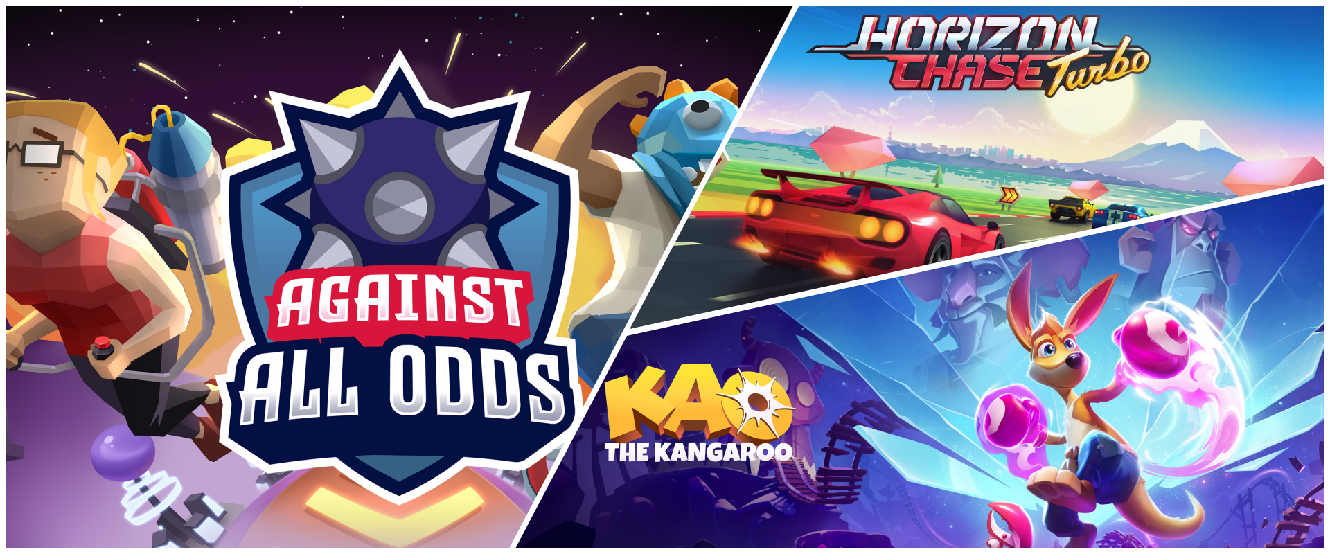 [限時免費遊戲]Against All Odds & Horizon Chase Turbo & Kao the Kangaroo 三款遊戲帶回家