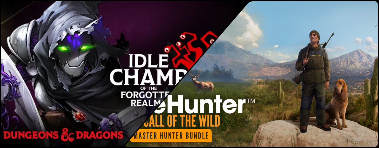 在 theHunter: Call of the Wild 美不勝收的擬真開放世界中，體驗獨一無二的狩獵氛圍遊戲。盡情投入單人玩家戰役劇情，或是與好友們一同分享終極的狩獵體驗。Idle Champions of the Forgotten Realms 是一款正式授權的「龍與地下城」策略管理遊戲，將《龍與地下城》多重宇宙中的角色集合到這場偉大的冒險中。