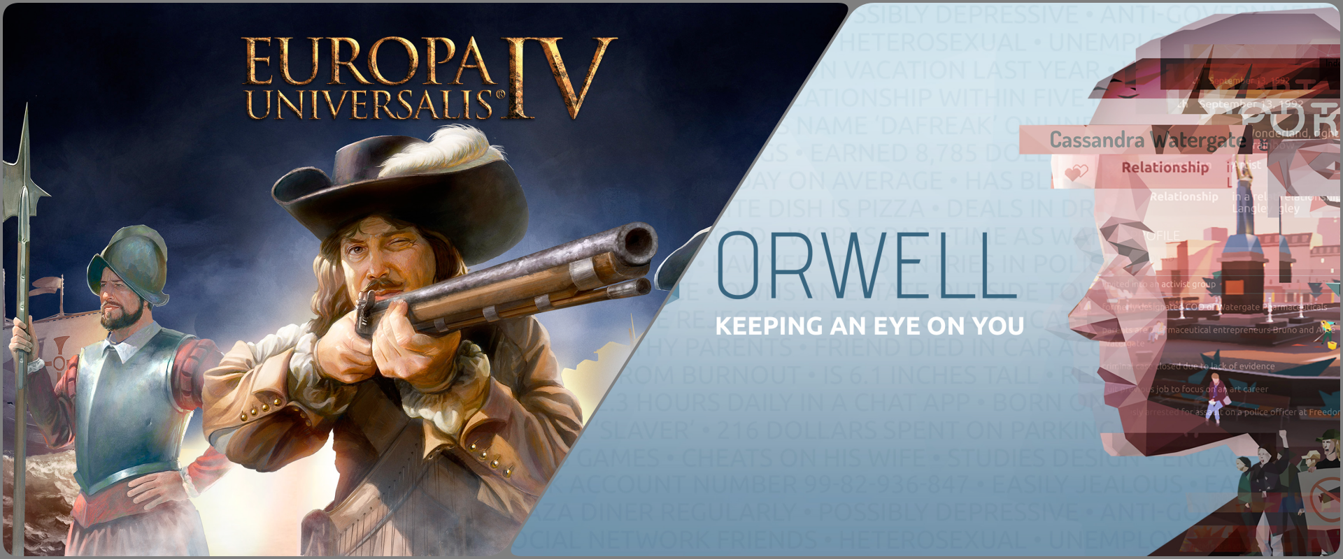 限時免費領取！Epic 商店獻上《Europa Universalis IV》與《Orwell: Keeping an Eye on You》