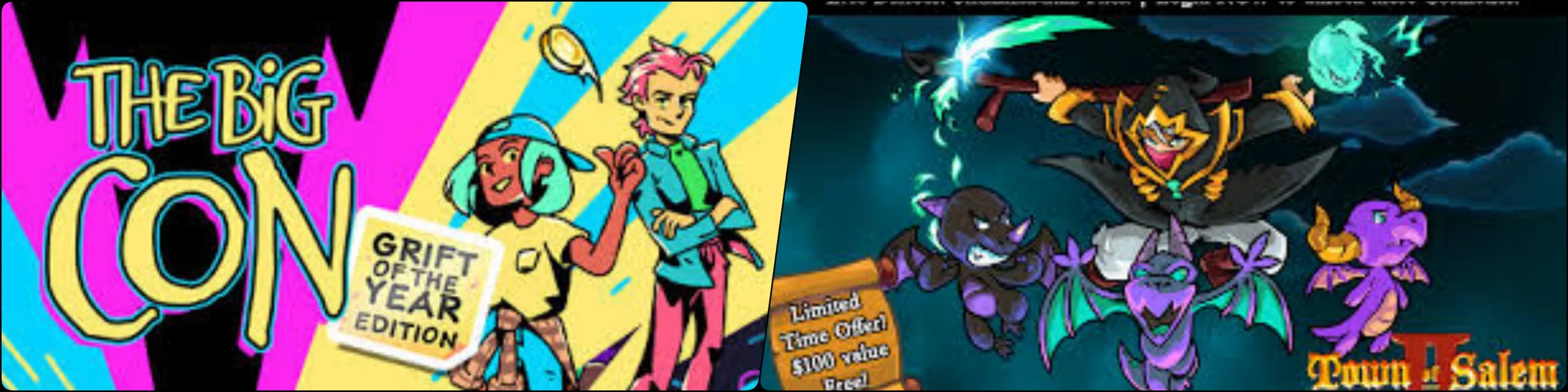 限時免費！探索《The Big Con》和《Town of Salem 2》的遊戲世界