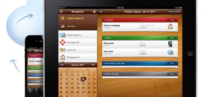 好用的手機記帳軟體 Bills ~ on your table HD