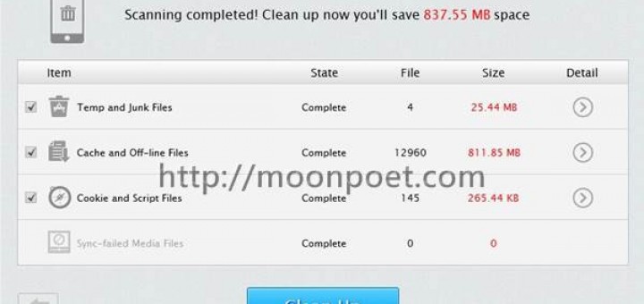 iphone空間不夠用 PhoneClean 幫您一鍵整理