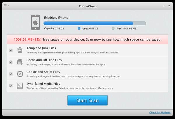iphone空間不夠用 PhoneClean 幫您一鍵整理