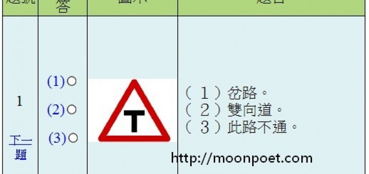 交通部公路總局汽機車駕照線上模擬考系統