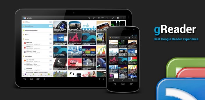 手機訂閱rss 推薦APP gReader (Google Reader 替代閱讀器)