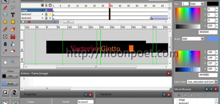 免費flash製作軟體下載 Vectorian Giotto 3.0