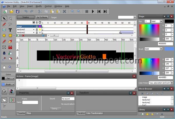 免費flash製作軟體下載 Vectorian Giotto 3.0 免費flash製作軟體下載 Vectorian Giotto 3.0