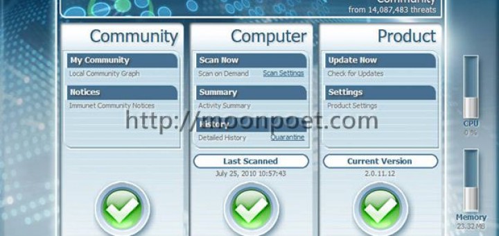 Immunet Protect Free Antivirus 3.0.8.9025 防毒軟體免費下載