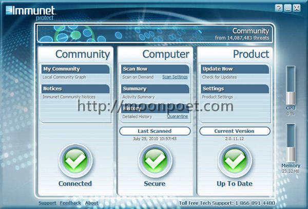 Immunet Protect Free Antivirus 3.0.8.9025 防毒軟體免費下載 Immunet Protect Free Antivirus 3.0.8.9025 防毒軟體免費下載