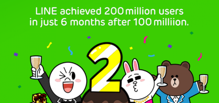line貼圖免費下載活動 2億用戶數達成
