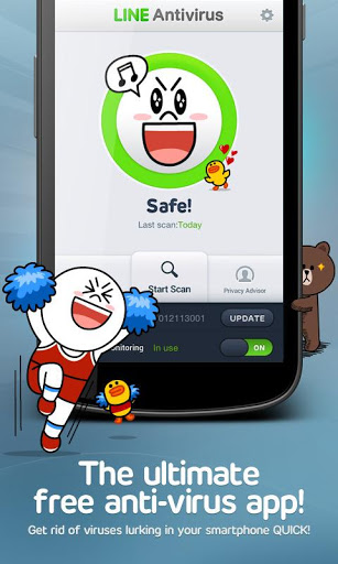 LINE Antivirus 即時通訊軟體跨界手機防毒app