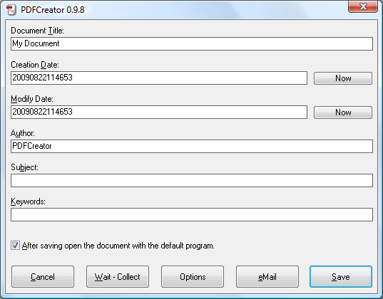 word轉pdf軟體下載 PDFCreator